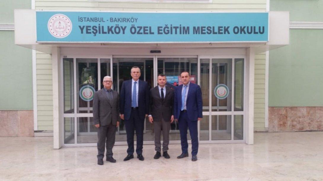 Bakırköy Kaymakamı Nazmi Günlü ve İlçe Milli Eğitim Müdürü Emrullah Aydın Yeşilköy Özel Eğitim Meslek Okulu'nu ziyaret etti