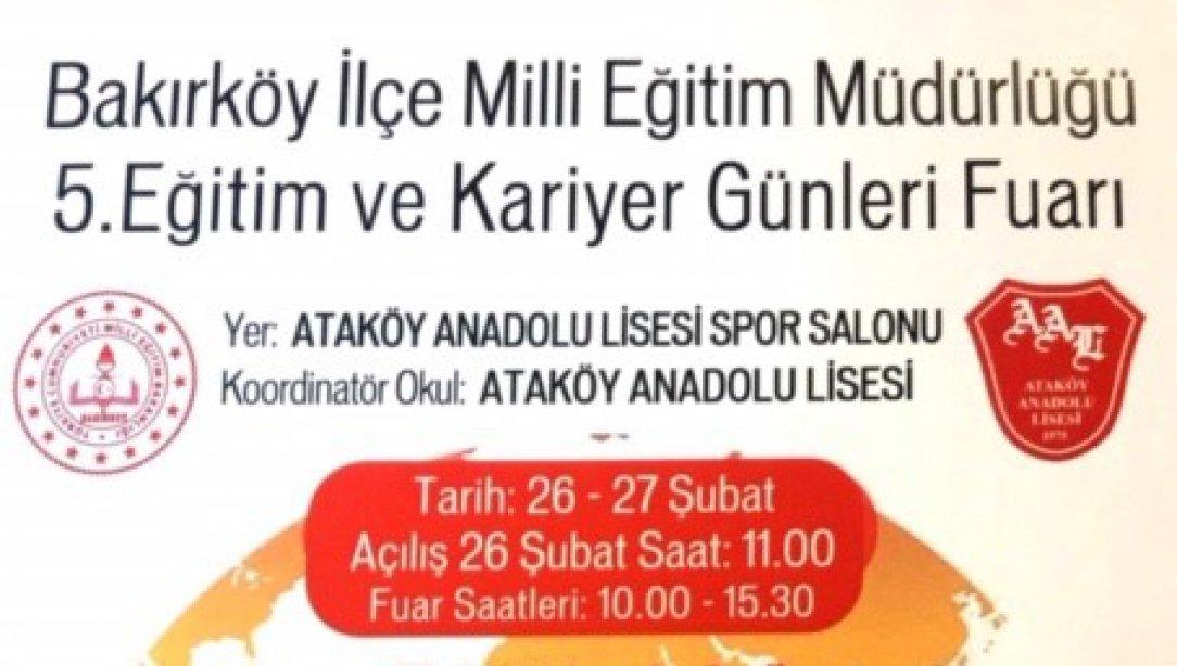 Bakırköy İlçe Milli Eğitim Müdürlüğü 5.Eğitim ve Kariyer Günleri